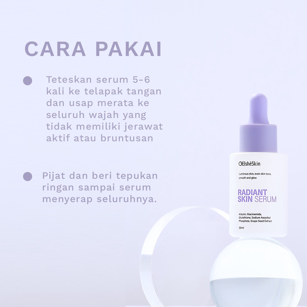 ElsheSkin Glowing Smoothies - 30ml Niacinamide, Ceramide (Skincare Glowing Tanpa Bekas Jerawat)  - Paket Mencerahkan untuk Kulit Berminyak-3