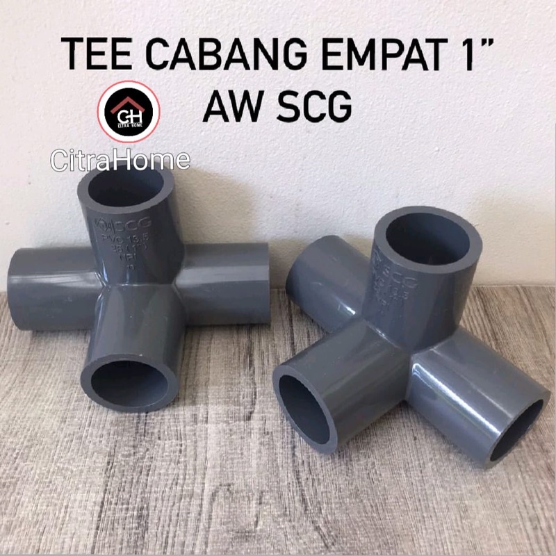 Tee Cabang 4 PVC 1” AW SCG