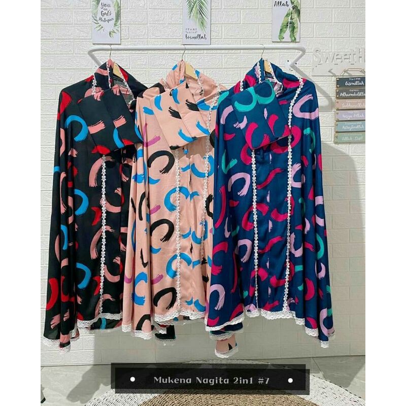 mukena rayon premium 2in1 motif 7