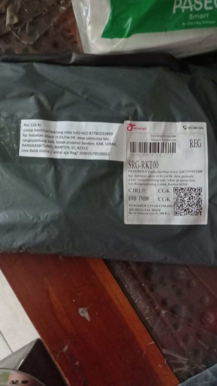 Acs161 Kemeja Batik Pria Slim Fit Lengan Panjang Colindion Modern