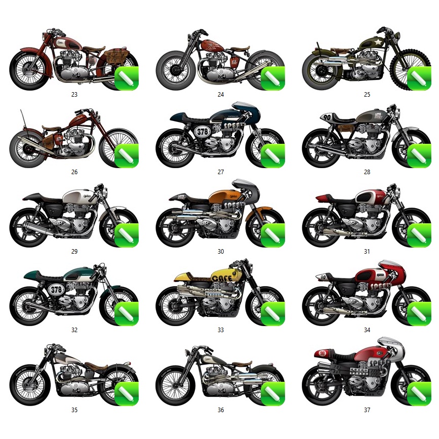 Motorcycle Vector - Coreldraw