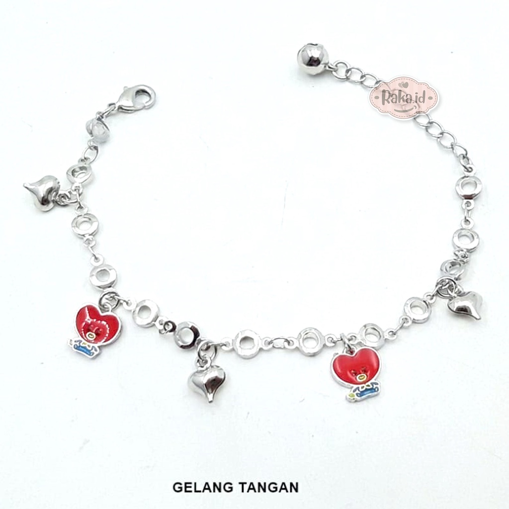 Gelang Tangan Rantai Anak Motif BT21 Perhiasan Anak 928