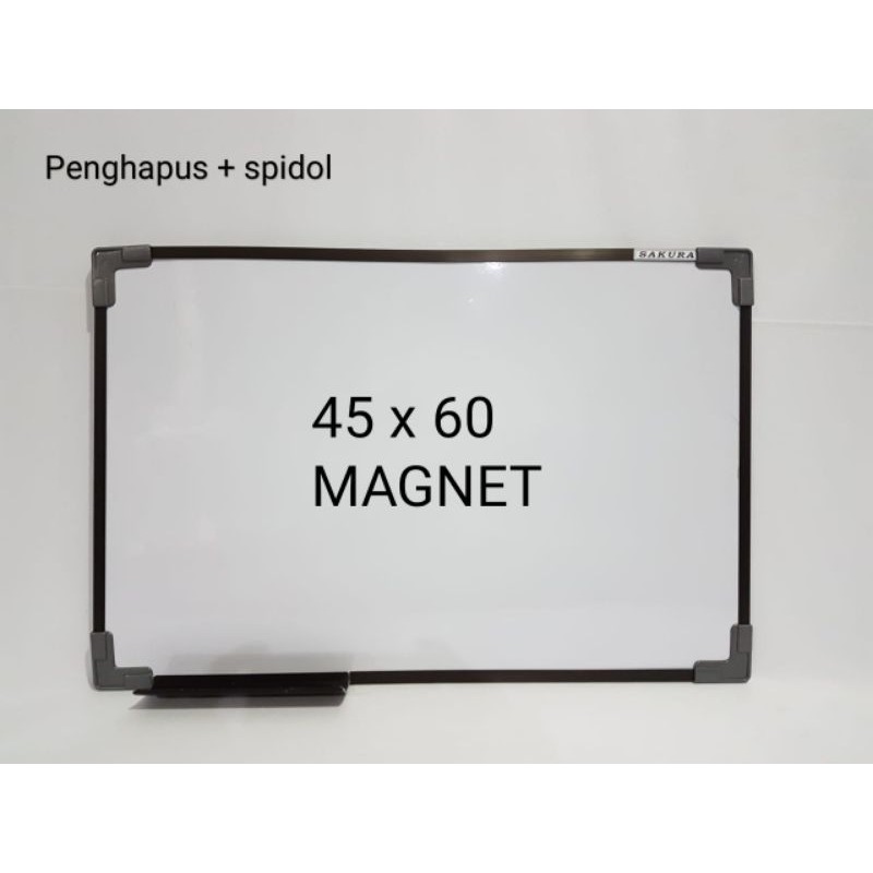 

Whiteboard 45 x 60 papan tulis 60 x 45 cm