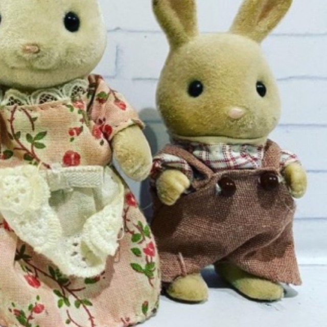 Sylvanian milk bro and mouse white