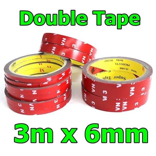 JETTING Lakban Selotip Double Tape 3M SC Merah 3m x 6mm