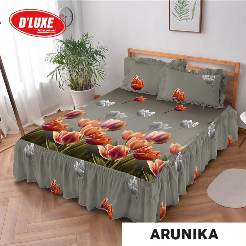 Kintakun Deluxe Sprei Arunika 100 120 160 180 rumbai bantal 4 200 100x200 / 120x200 / 160x200 / 180x