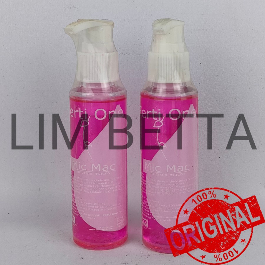 (100 ML - PINK) FERTI ONE MIC MAC/ PUPUK CAIR AQUARIUM AQUASCAPE