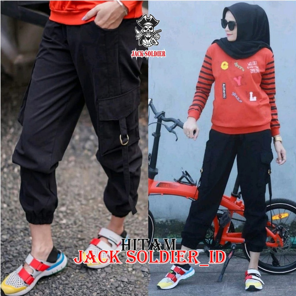 CELANA JOGGER CARGO PANTS /CARGO KANTONG SAMPING/ CARGO AMERICAN DRIL/CELANA WANITA MURAH