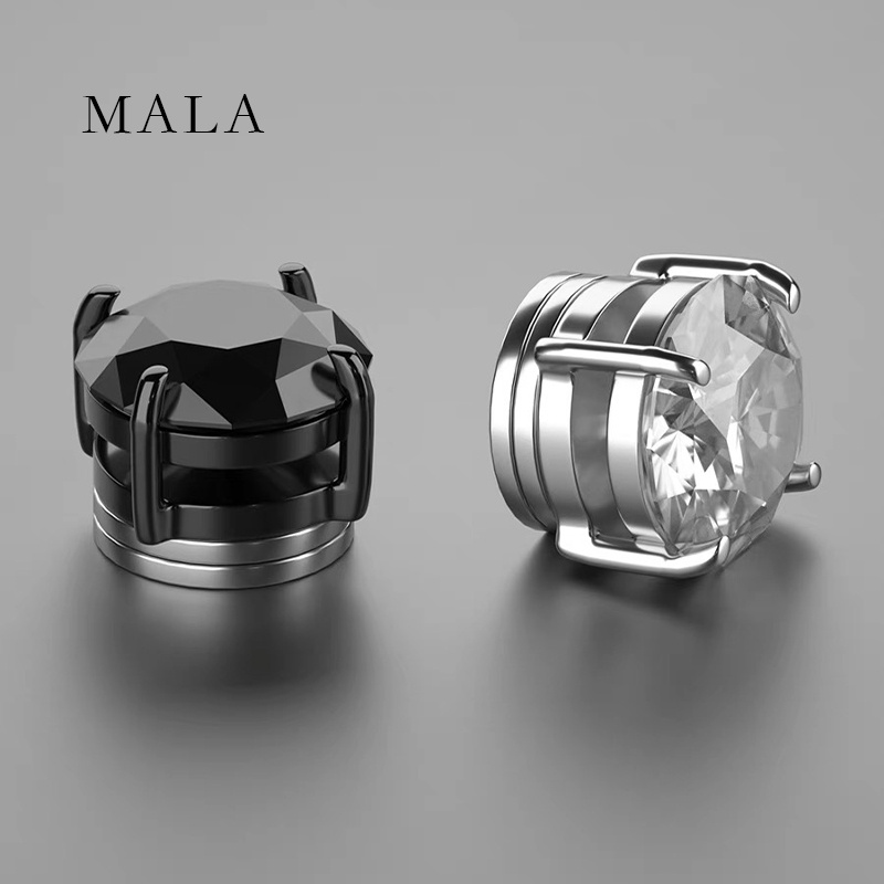 1pc Anting Magnetik Bahan Titanium Steel Gaya Korea Untuk Unisex