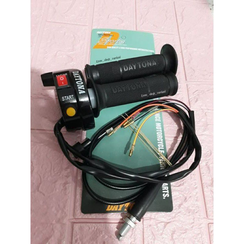Gas Spontan Daytona 2 Tombol Stater &amp; On Off Engine Plus Kabel Gas