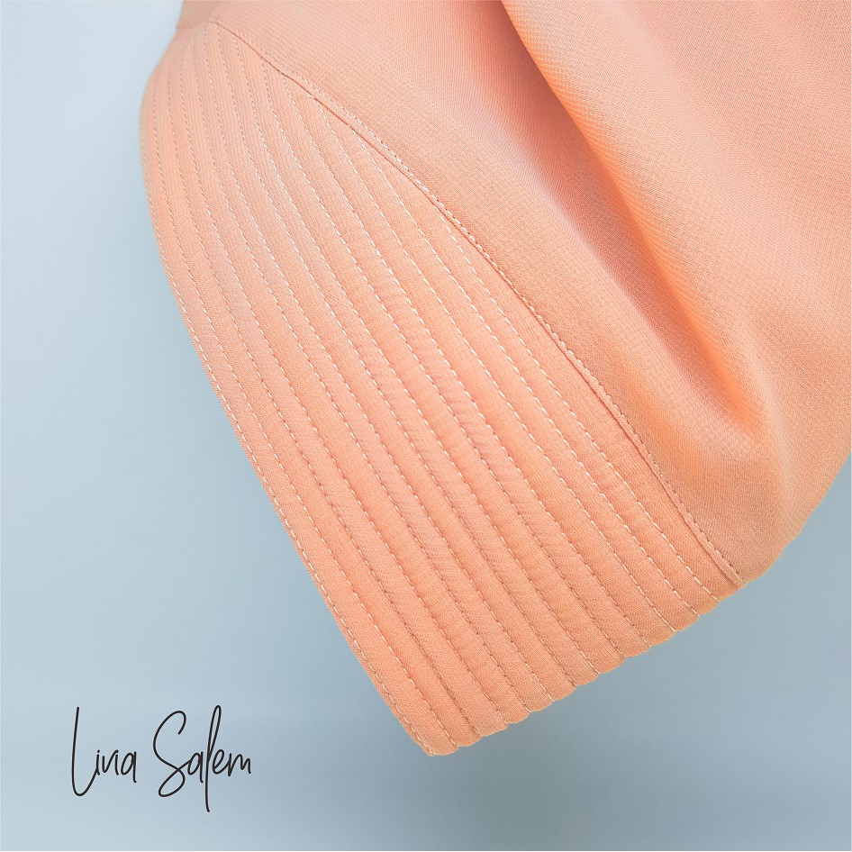 SALE Hijab Khimar livia alifa 2 layer oval / Jilbab 2 layer-Premium SALEM