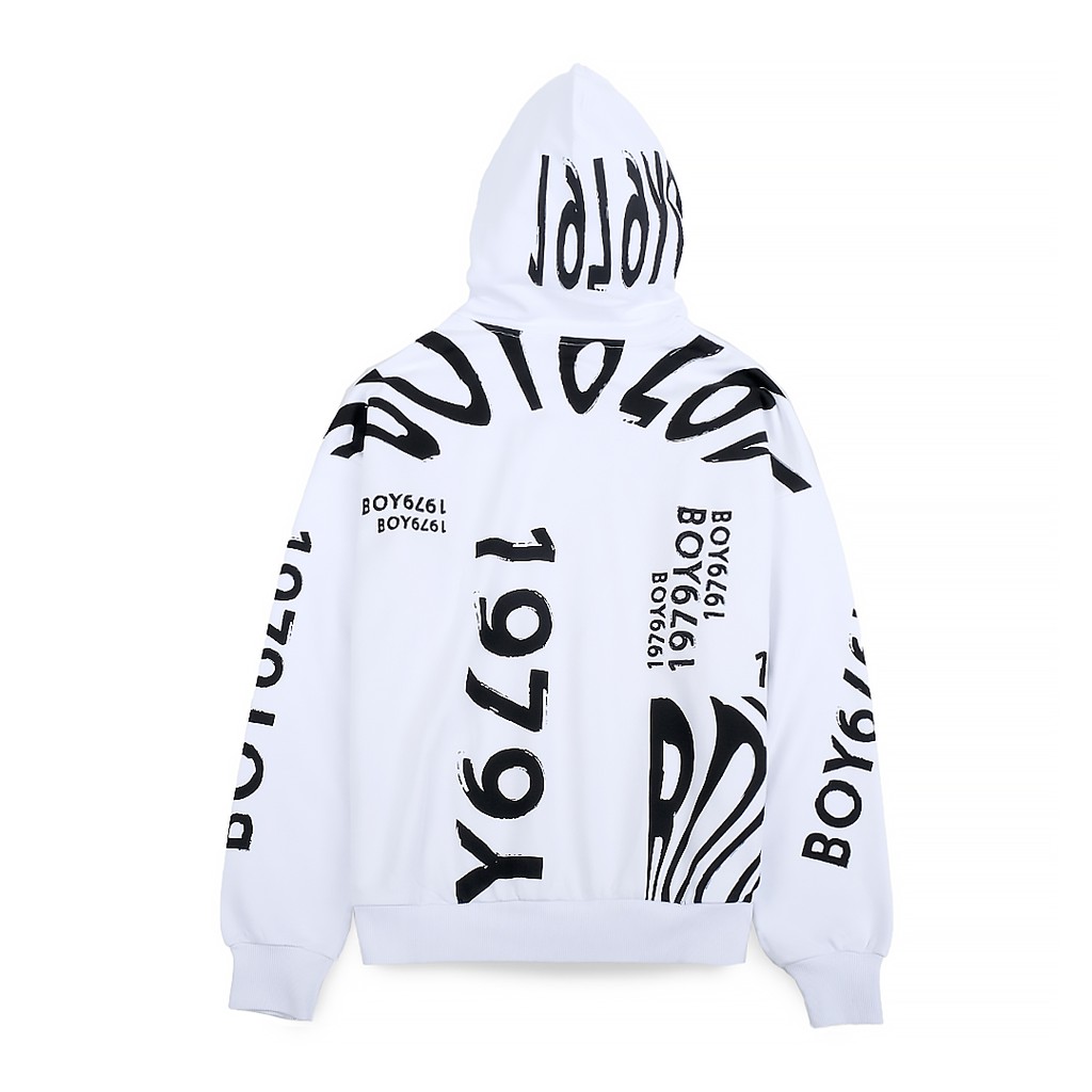 Philip Roth X BLN Full Print Logo Hoodie White