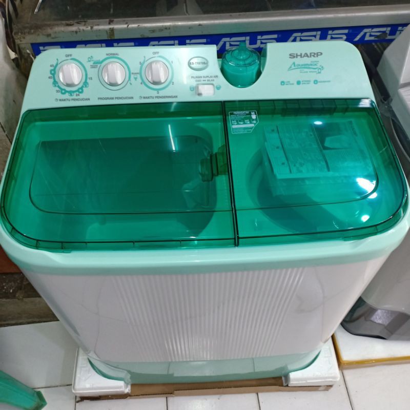 Mesin Cuci 2 Tabung SHARP EST 1070 SJ 10 KG AQUA MAGIC Garansi Resmi 5 Tahun