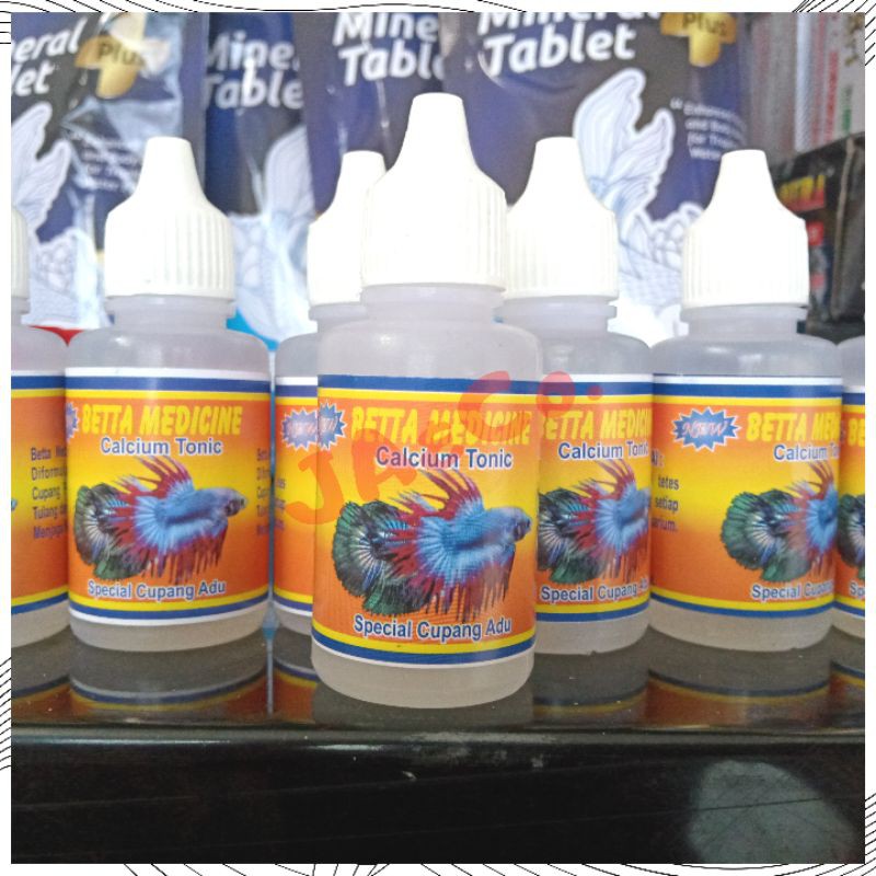 Betta medicine CALSIUM TONIC obat ikan cupang hias plakat bagan giant halfmoon serit
