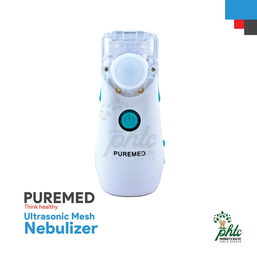 PUREMED Ultrasonic Mesh Nebulizer l Nebul Portable l Alat uap Nebulizer Portabel