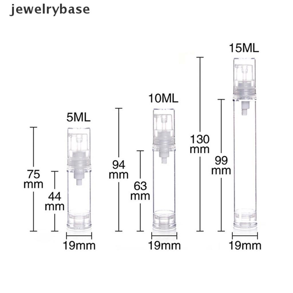 1 Pc Botol Pompa Kosong Wadah Lotion Kosmetik Ukuran 5 / 10 / 15ml Untuk Travel
