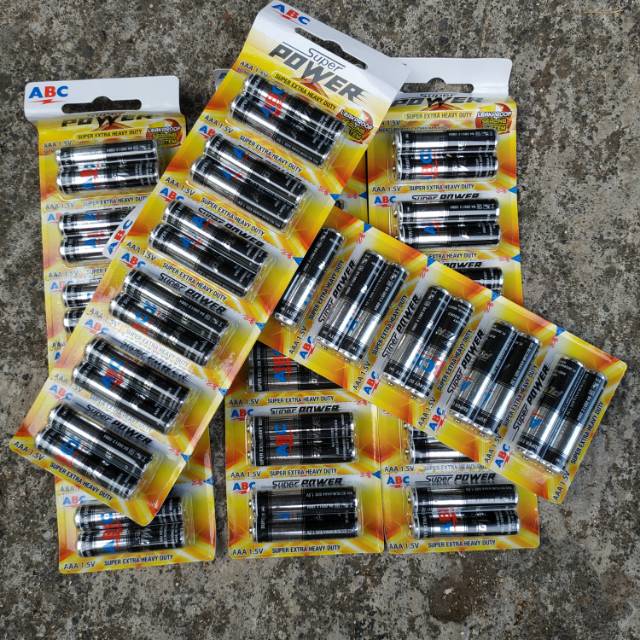 Baterai abc AAA Super Power 12pcs - ABC Super Power