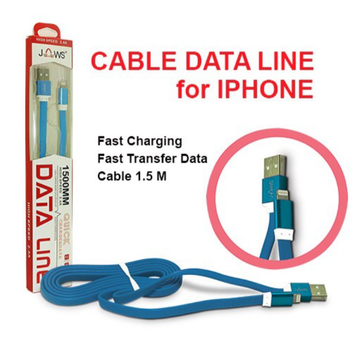 Kabel Charger Data Universal Jaws Warna Iphone5 Samsung Oppo ViVo Xiaomi Realme