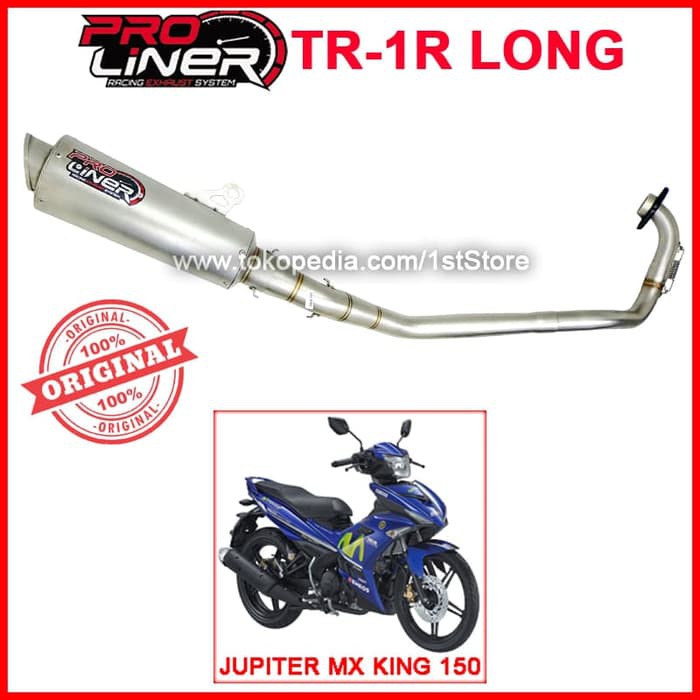 qws185 Original Proliner TR1R Long Jupiter MX King 150 Knalpot Racing
