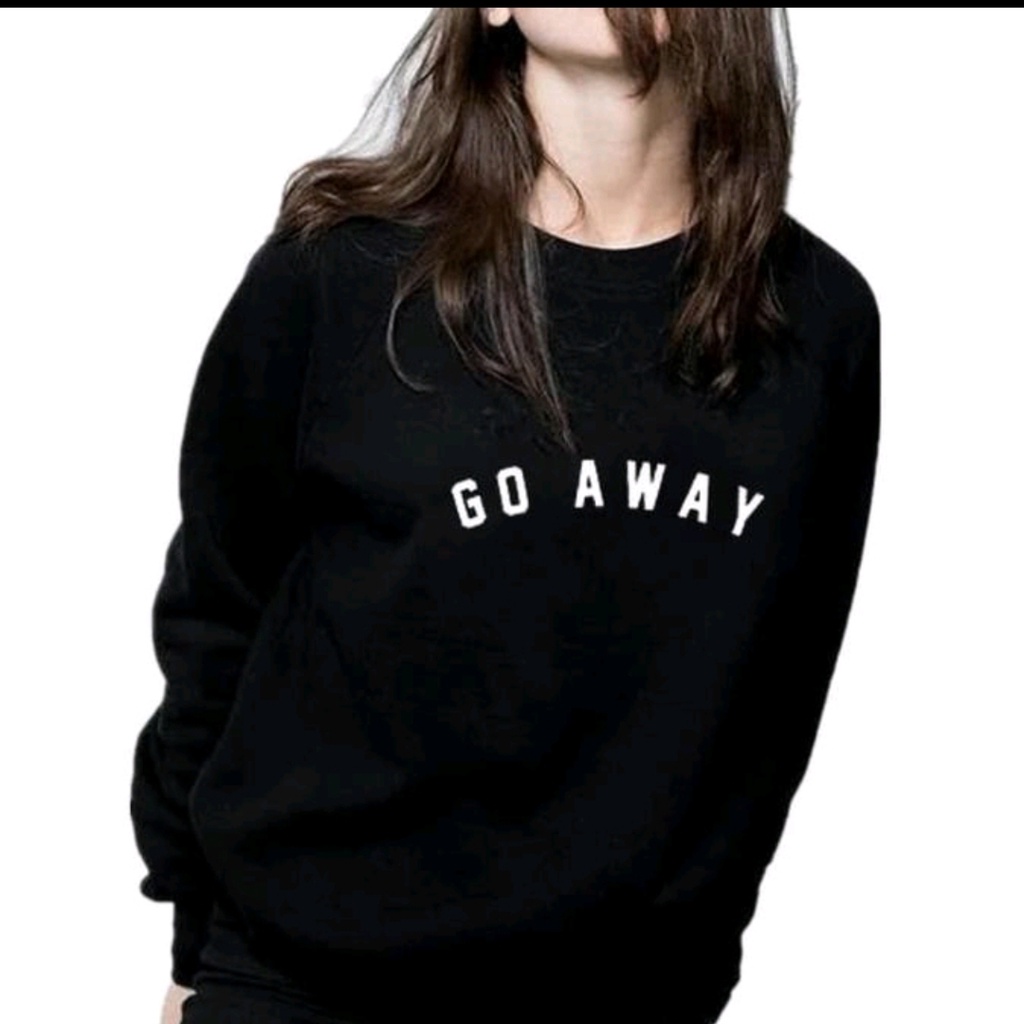 GO AWAY SWEATER OBLONG CREWNECK WANITA