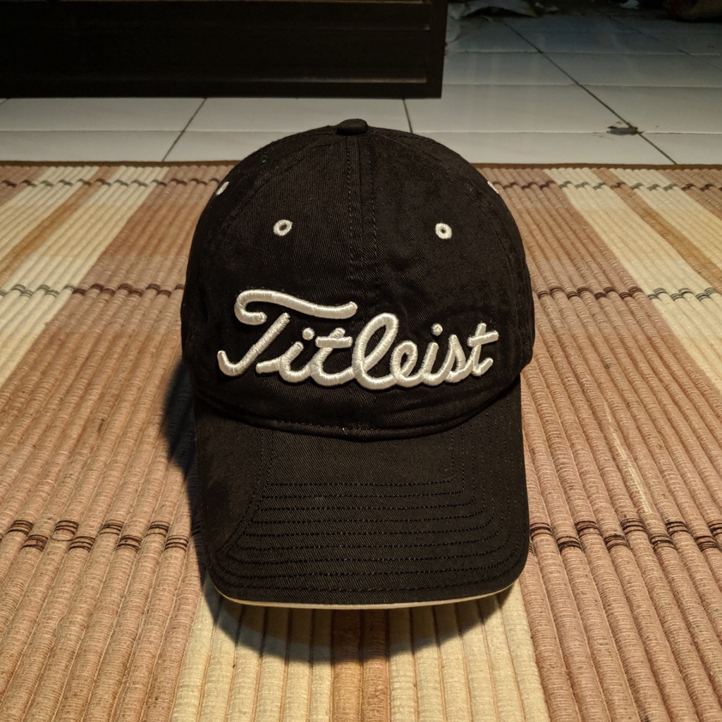 Topi Golf TITLEIST GOLF By NEW ERA Hitam Golf Cap Original Second