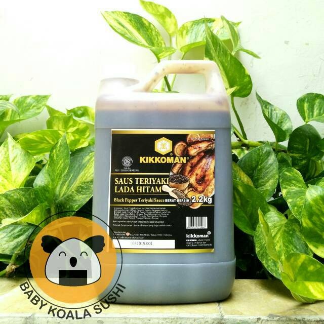 KIKKOMAN Blackpepper Sauce 2,2 Kg Halal | Saus Teriyaki Lada Hitam