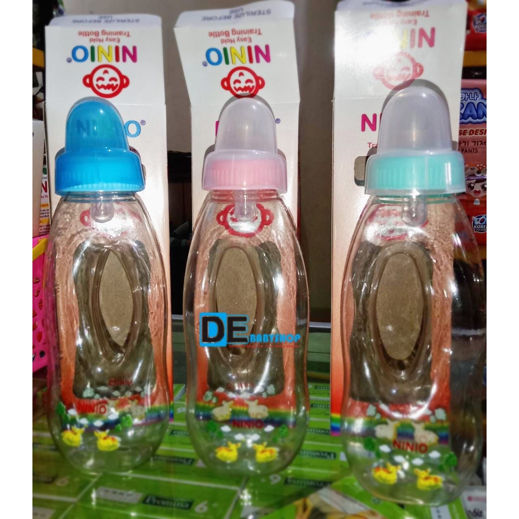 Dot Botol Susu Asi Bayi Ninio Easy Hold 160 ml dan 280 ml 1206 2206 Botol Donat O Oval Bulat