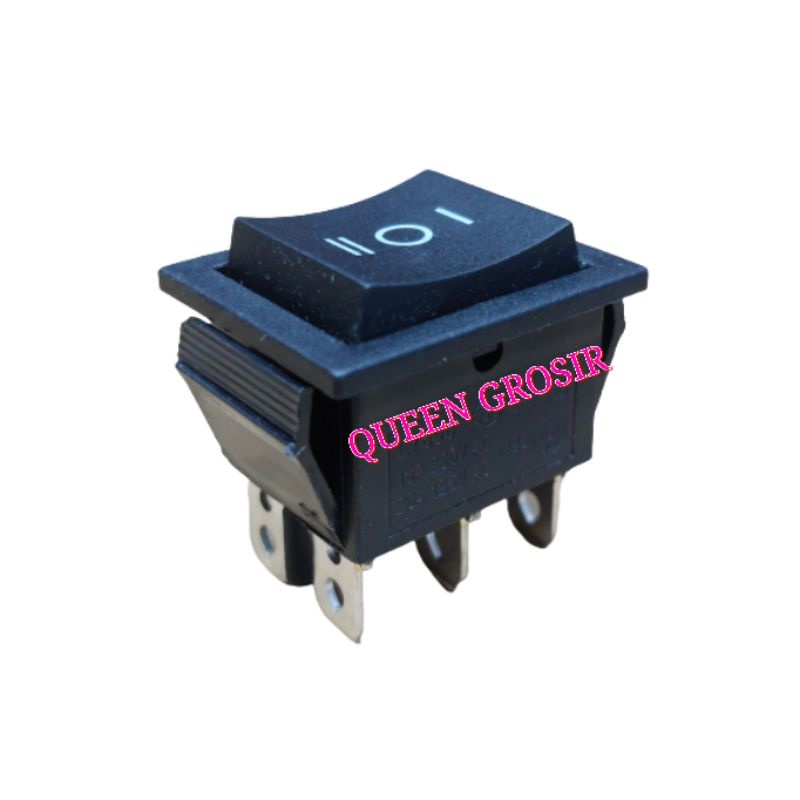 Saklar  Switch Besar ON-OFF-ON 6Pin/Saklar Besar Hitam ON-OFF-ON 6 Kaki