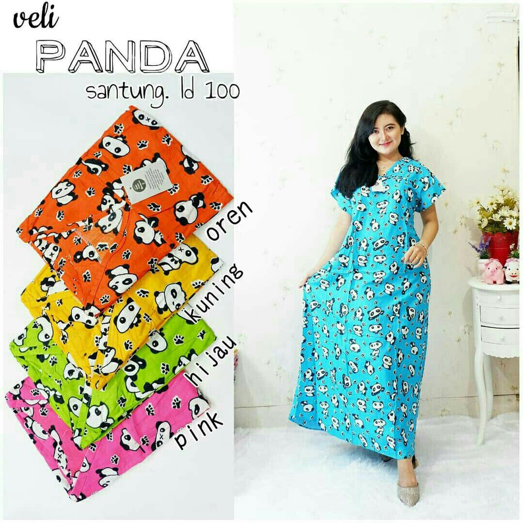 Daster Wanita Veli Panjang Kekinian Bahan Rayon Ld 100