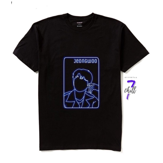 KAOS TREASURE JEONGWOO | T-SHIRT KPOP TREASURE | KAOS IDOL TREASURE | BAJU HITAM