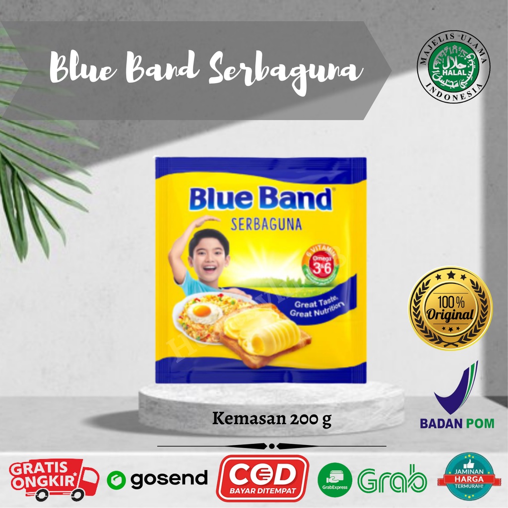 

Blueband / Blue Band Serbaguna Margarine Mentega Kemasan 200gr Murah By Healthylife88