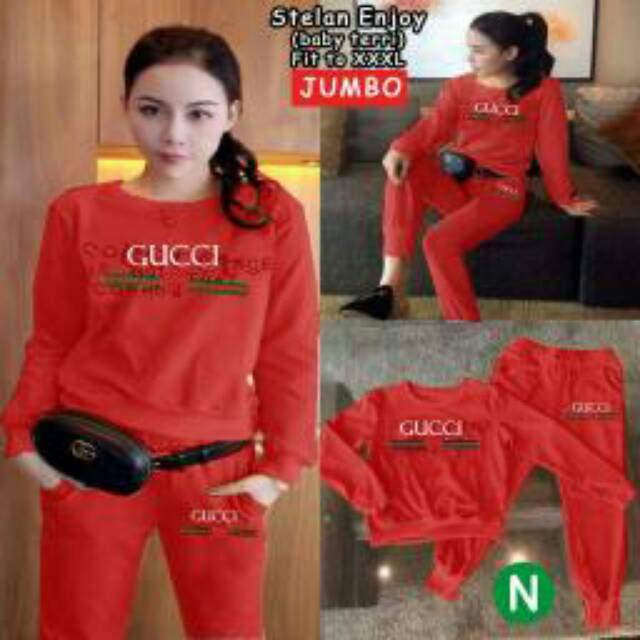 BR15895 - 65224 JUMBO SETELAN ENJOY MERAH