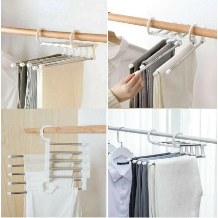 MAGIC HANGER BAJU 5 IN 1 STAINLESS STEEL