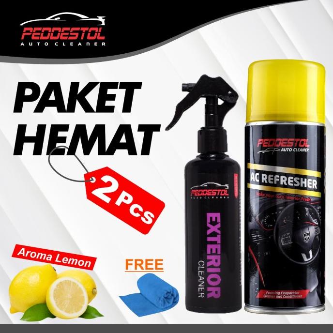 Pembersih Ac Mobil Peddestol Ac Refresher 400Ml Wangi Aroma Lemon
