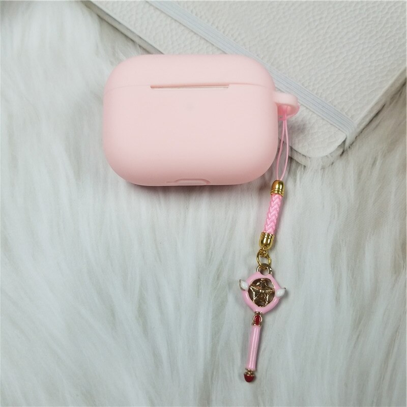 Casing Silikon Kompatibel Untuk Airpods Pro Bluetooth Earphone Case Box Soft Cover Dengan Charm Mewah