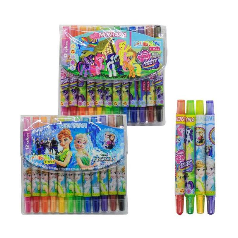 

Crayon Putar Montana Twist Crayon 12 Warna Non Toxic