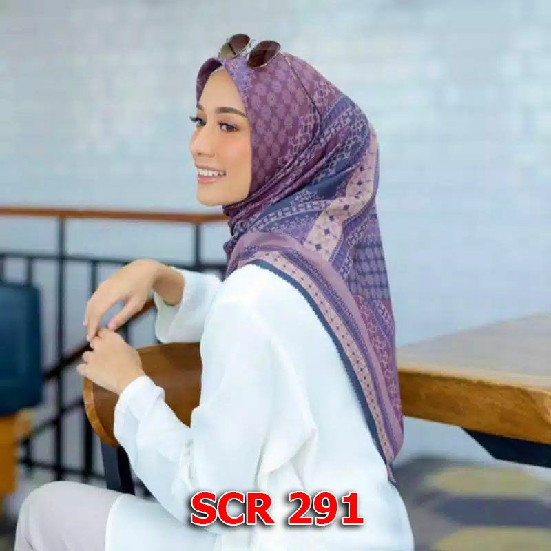 Scarf Hijab Segi Empat Jilbab Square Motif Terbaru Bahan Voal Part 1