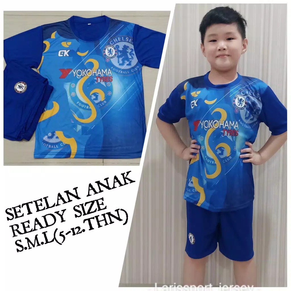 SETELAN BAJU BOLA ANAK SML