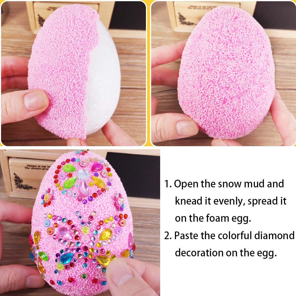 Solighter Happy Easter Event &amp; Party Snow mud toy Festival Craft Handmade Bahan Telur Paskah