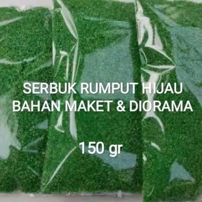 Serbuk Rumput Tabur Bahan Maket Diorama 150 gram