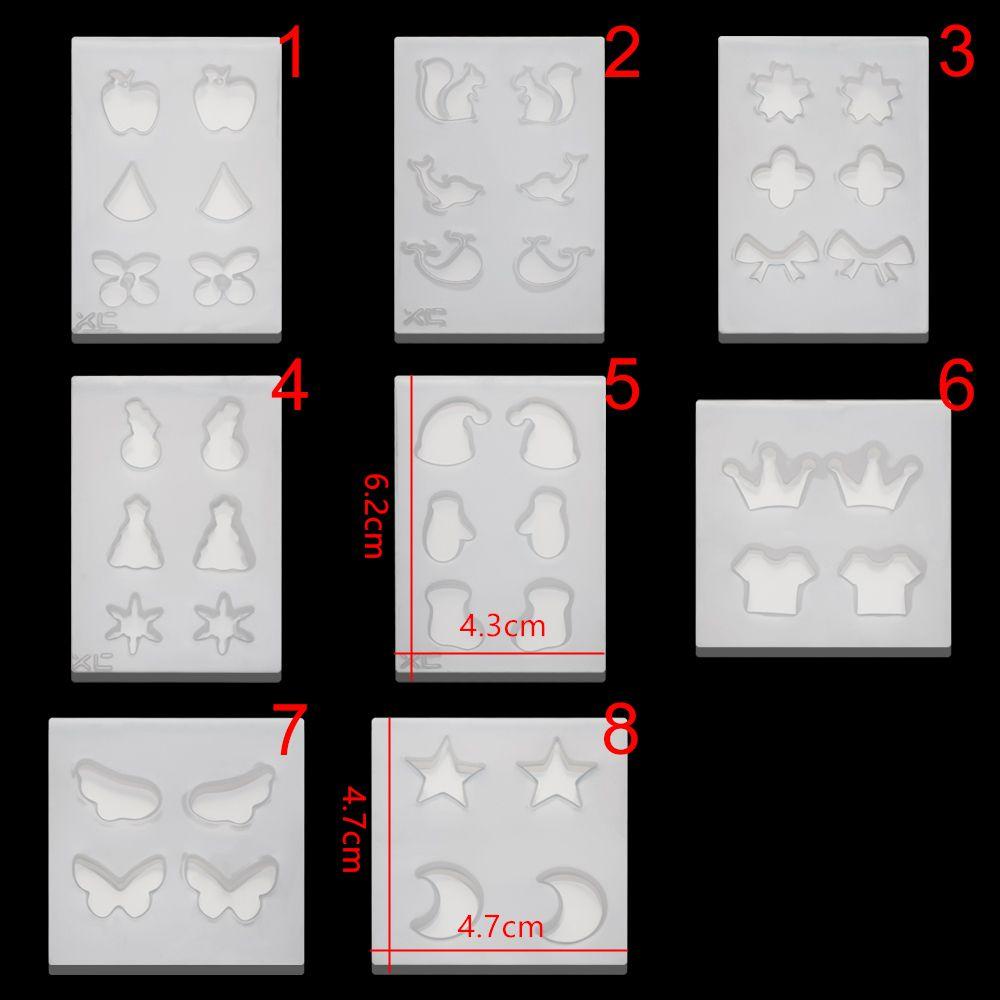 Solighter Cetakan Silikon Resin SOLIGHTER Alat Membuat Perhiasan Gantungan Kunci Kalung Transparan Liontin Cetakan