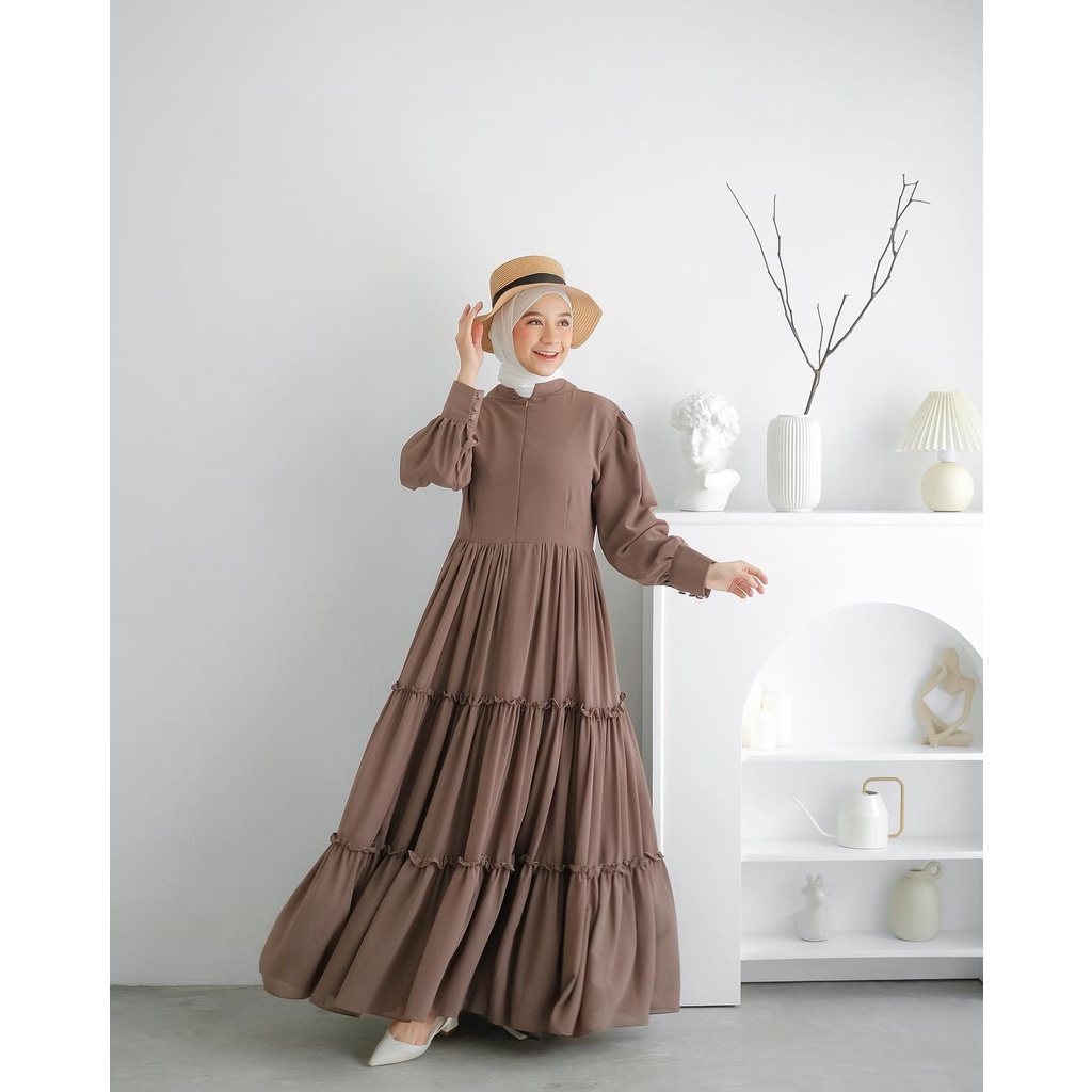 zayana dress wanita dewasa terbaru kekinian_hits milenial // harga promo bahan ceruty babydoll allsize nyaman digunakan (7)