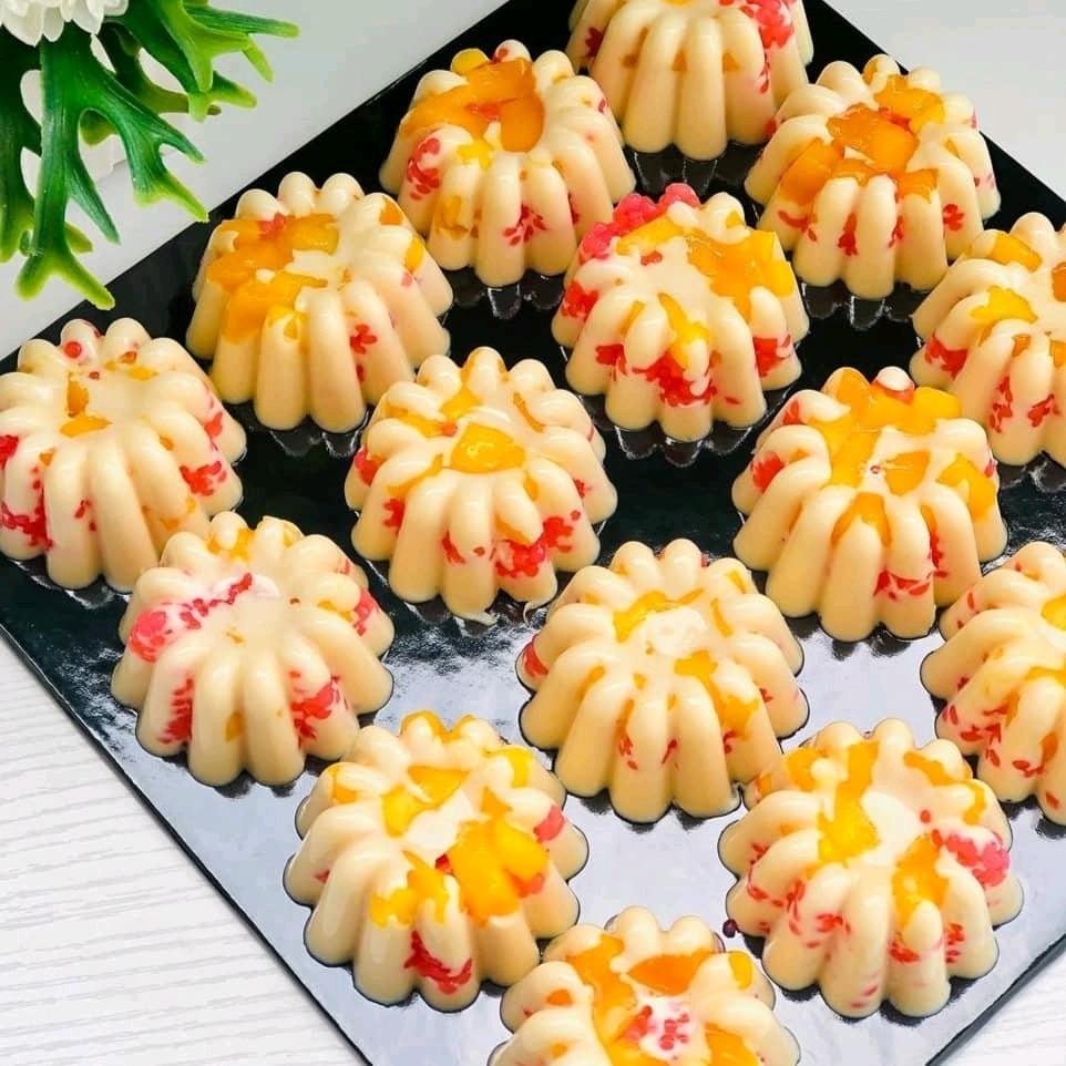 `➮ Cetakan Agar Agar Kecil Cetakan Puding Jelly Coklat Green Leaf 0951set (Pasti murah)