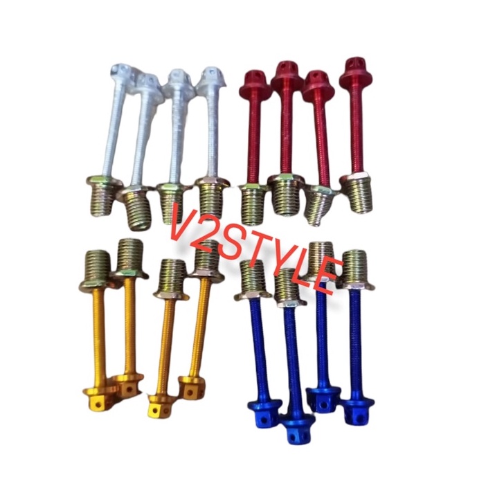 PAKETAN BAUT DAN MUR ANTI JEBOL BESI + BAUT VISOR CNC PROBOLT BIRU GOLD MERAH SILVER ALL NMAX LEXI ADV PCX XMAX AEROX NINJA R NINJA RR VIXION OLD NEW NVL SATRIA FU OLD NEW BARONG FACELITE WELL NUT WINDSHIEL SET 4 PCS