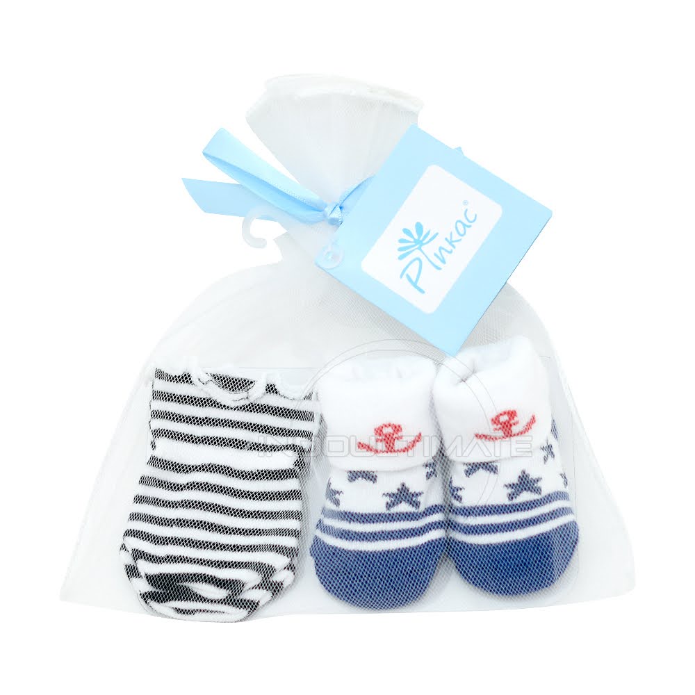 2in1 Set Kaos Kaki dan Sarung Tangan Bayi Newborn KKA-029 Kado Bayi Baru Lahir Hampers Kado Bayi Baru Lahir 2in1 Set Sarung Tangan Bayi dan Kaos Kaki Bayi