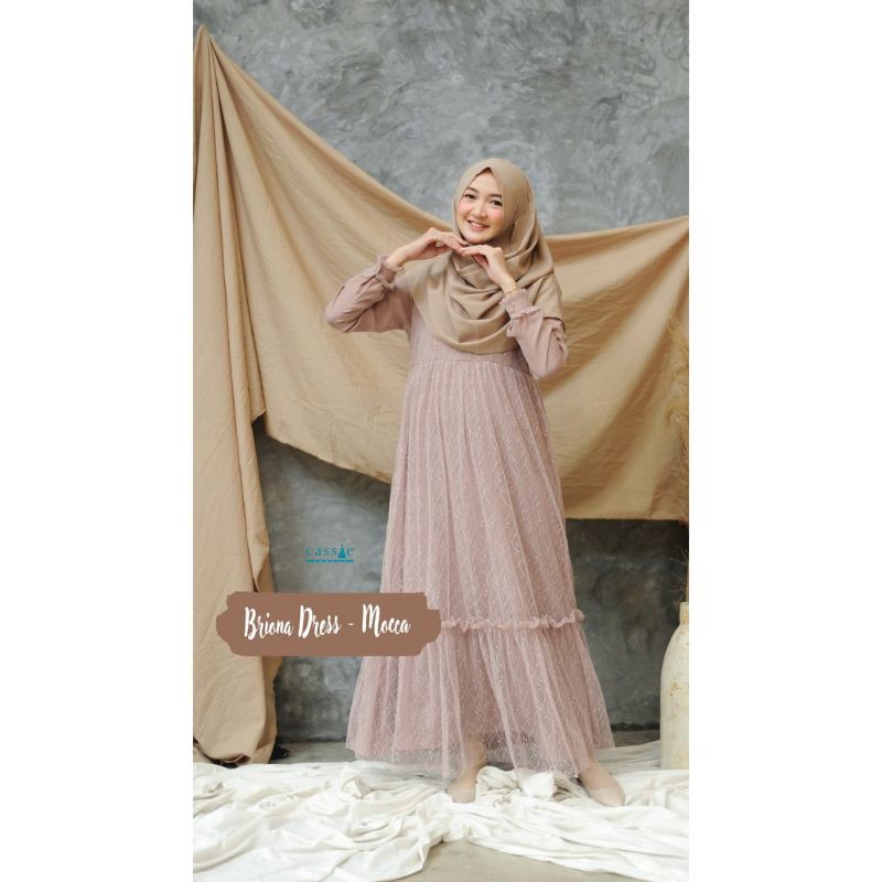 Briona Dress MOCCA by Cassie Labels Preloved like NEW baru sekali pakai