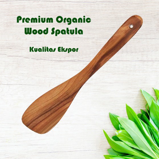 MOEGEN Premium Organic Healthy Qood Spatula / Sutil Kayu Premium Food Grade
