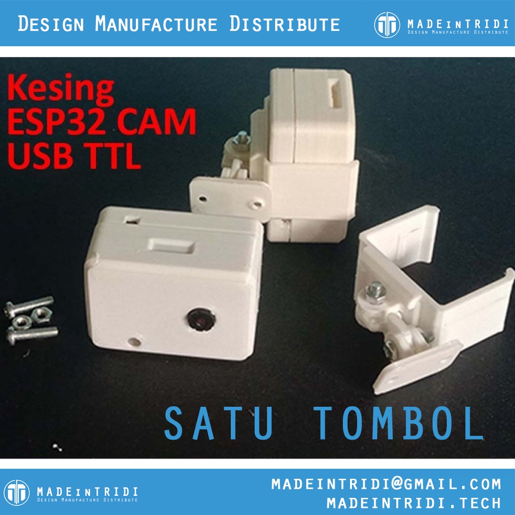 Case ESP32 Cam with Dev USB to TTL esp32 cam MB dev board 1 BUTTON