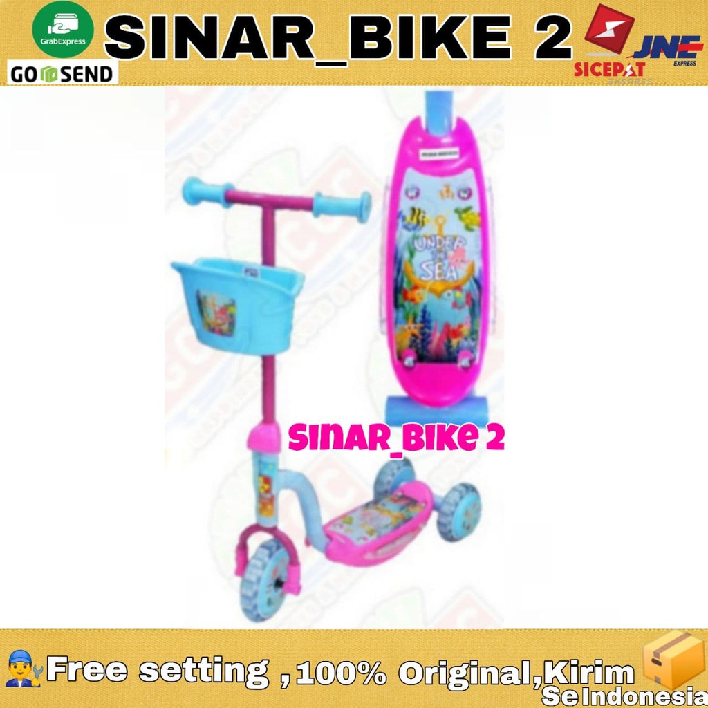 Scooter Otoped Mainan Anak PMB S-01 Nikel