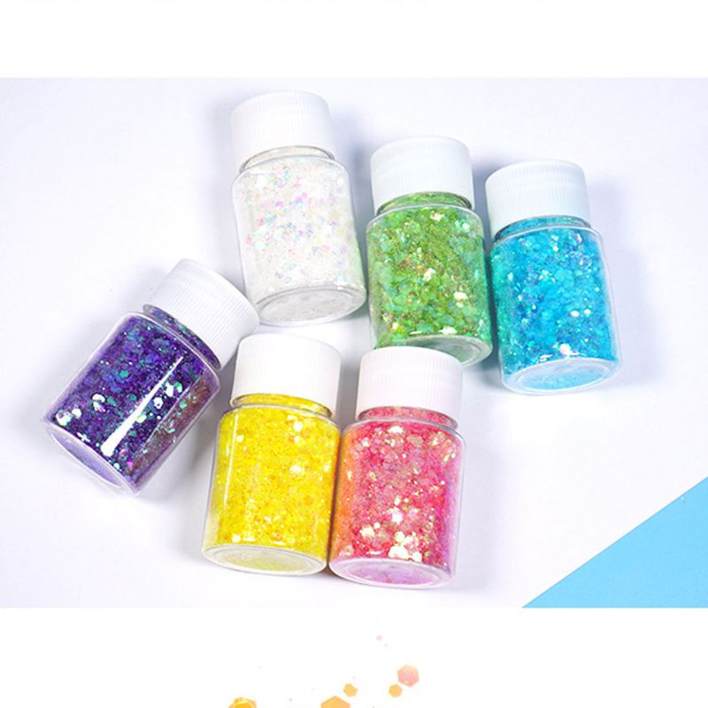 Siy 10g Illusory Payet Glitter Kristal Epoksi Handmade Untuk Membuat Perhiasan